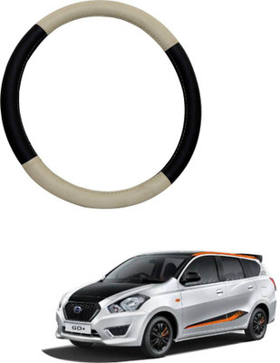 MATIES Steering Cover For Tata Grand Dicor(Beige Black, Leatherite)