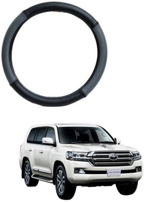 AYW Steering Cover For Toyota Land Cruiser(Grey, Black, Leather)