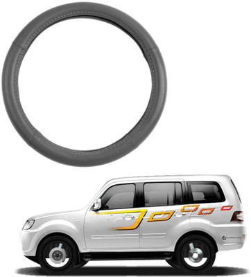 AYW Steering Cover For Tata Sumo Grand(Grey, Leather)