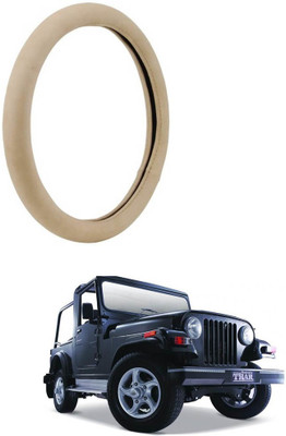 AYW Steering Cover For Mahindra Thar(Beige, Leather)