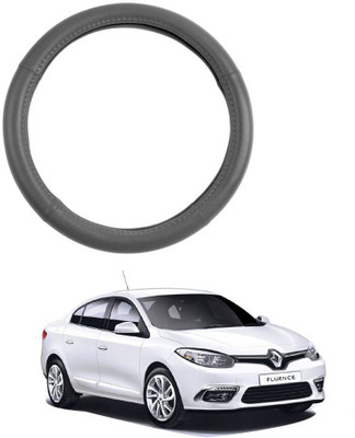 MATIES Steering Cover For Renault Fluence(Grey, Leatherite)
