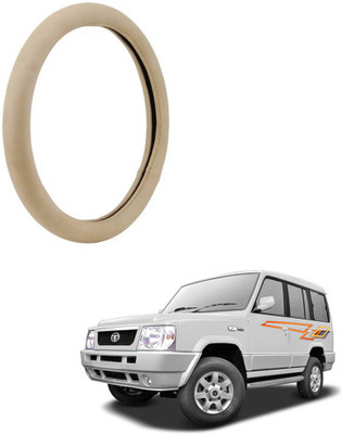 AYW Steering Cover For Tata Sumo(Beige, Leather)