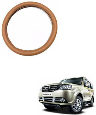 MATIES Steering Cover For Tata Grand Dicor(Tan, Leatherite)