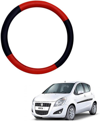 AYW Steering Cover For Maruti Ritz(Red, Black, Leather)