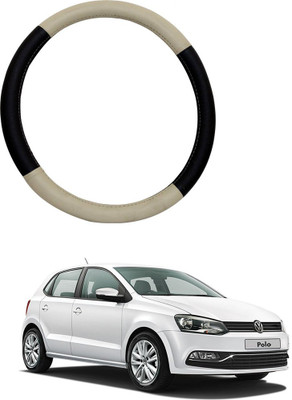 AYW Steering Cover For Volkswagen Polo(Beige, Brown, Leather)