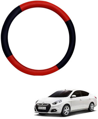 AYW Steering Cover For Renault Scala(Red, Black, Leather)