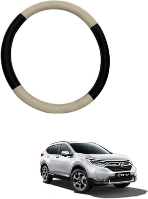 AYW Steering Cover For Honda CR-V(Beige, Brown, Leather)