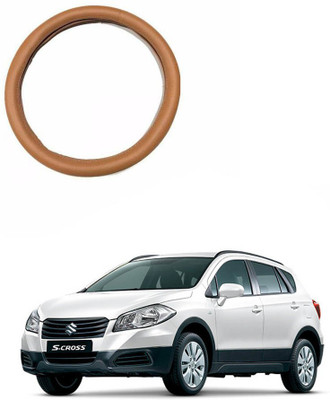 AYW Steering Cover For Maruti S-Cross(Tan, Leather)