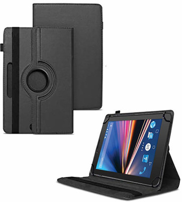TGK Flip Cover for Lava Ivory S 4G Tablet(Black)