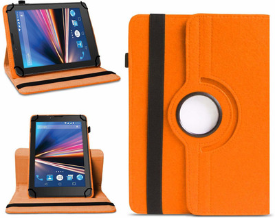 TGK Flip Cover for Lava Ivory S 4G Tablet(Orange)