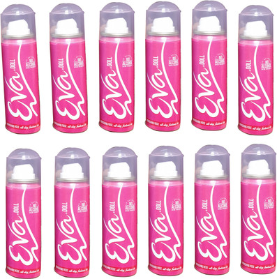 EVA DOLL (PACK OF 12) Deodorant Spray - For Women(480 ml, Pack of 12)