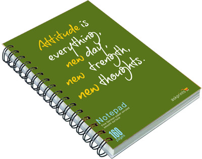 Askprints Never Say Die A5 Diary Unruled 160 Pages(Green)