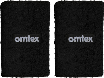 omtex SweatBand5BlackPackof2 Fitness Band(Black, Pack of 2)