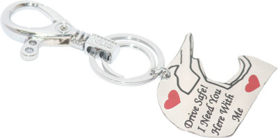 Aura Sports Helmet Shaped Drive Safe Engraved Hook Key Ring Key Chain