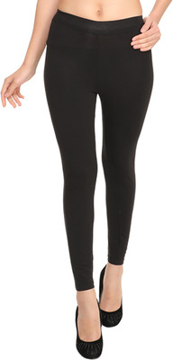 Hiflyers Ankle Length  Western Wear Legging(Black, Solid)