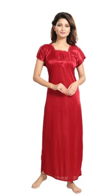 Lovira Women Nighty(Red)