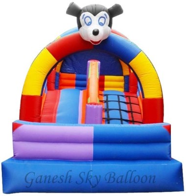 GANESH SKY BALLOON Mickey Mouse Inflatable Slie Bouncy Balloons, Size 10 x 14 ft(Multicolor)