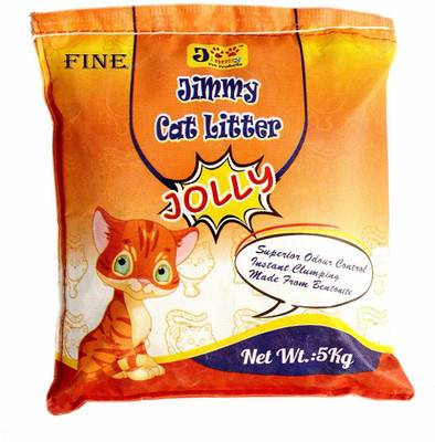 Jimmy Cat Litter Jolly 5 Kg FINE Granules Unscented Pet Litter Tray Refill