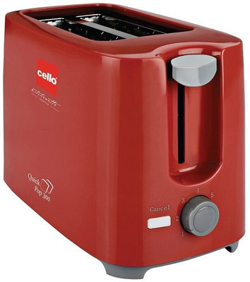 28% OFF on cello Quick Pop 300 700 W Pop Up Toaster(Red) on