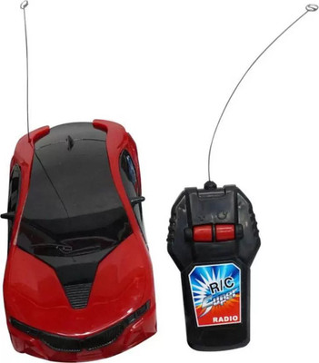 AS TRADERS Wireless Remote Control Fast Modern Car With 3D Light for Kids (Red)(Red)