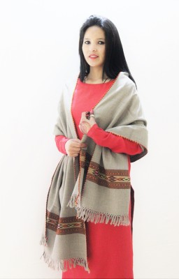 HimalayanKraft Woven Pure Wool Women Stole