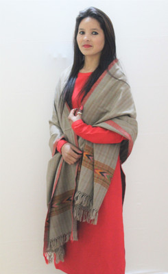 HimalayanKraft Woven Pure Wool Women Stole