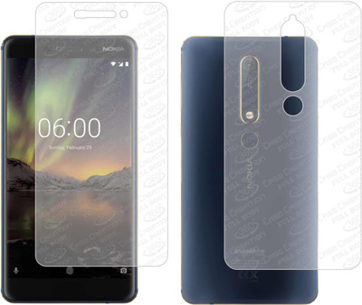 CASE CREATION Front and Back Screen Guard for Nokia 6(Pack of 2)
