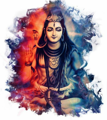 Impression Wall 61 cm Shankar Bhagwan Self Adhesive Sticker(Pack of 1)