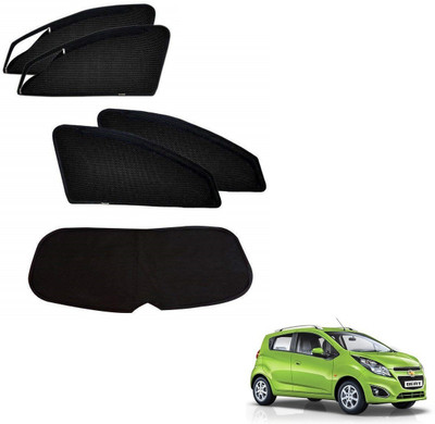 KOZDIKO Side Window, Rear Window Sun Shade For Chevrolet Beat(Black)