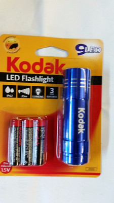 Kodak K-9 LED Flashlight Torch(Blue : Rechargeable)
