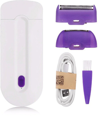DJ FINDER Laser Epilator Women Rechargeable Hair Remover Smooth Touch Removal Instant & pain Free Sensor Light Safely Shaver Trimmer 100 min  Runtime 4 Length Settings(White, Purple)