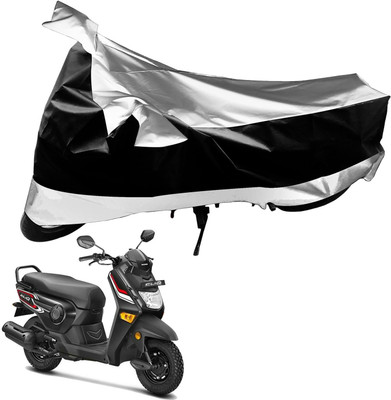 SHOOLIN Waterproof Two Wheeler Cover for Honda(CD Dawn, Black, Silver)