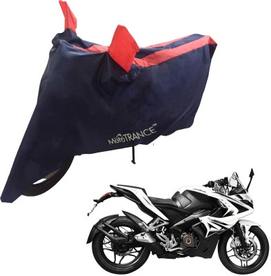 MOTOTRANCE Two Wheeler Cover for Bajaj(Pulsar 220 DTS-i, Blue, Orange)