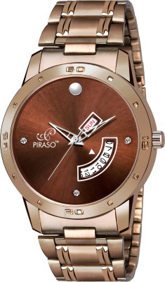 PIRASO 1140-BROWN-CK Analog Day & Date watch for Men and Boys Analog Watch  - For Boys