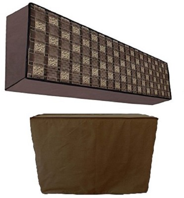 SBJCollections Air Conditioner  Cover(Width: 119 cm, Brown)