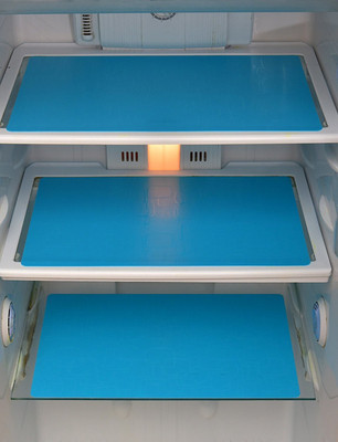 YELLOW WEAVES Fridge Mat(Width: 28 cm, Blue)