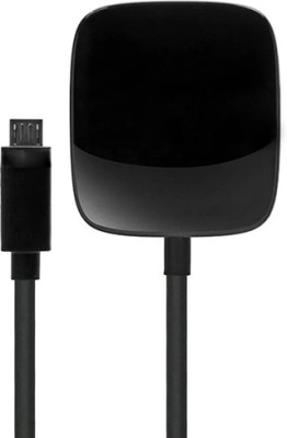 bs power 3 A Wall Charger for Mobile with Detachable Cable(Black)