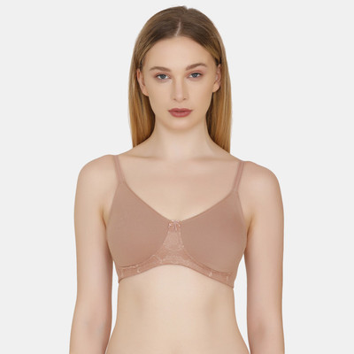ZIVAME Women Full Coverage Non Padded Bra(Beige)