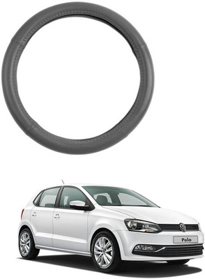 MATIES Steering Cover For Volkswagen Polo(Grey, Leatherite)