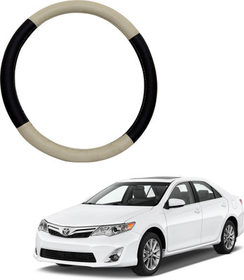 AYW Steering Cover For Toyota Camry(Beige, Brown, Leather)