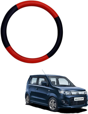 AYW Steering Cover For Maruti WagonR Stingray(Red, Black, Leather)