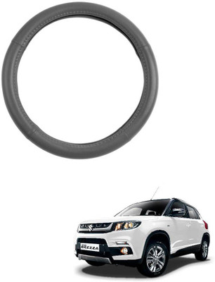 MATIES Steering Cover For Maruti Vitara(Grey, Leatherite)