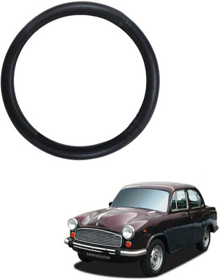 MATIES Steering Cover For HM Ambassador(Black, Leatherite)