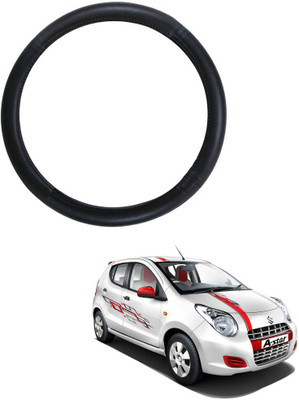 MATIES Steering Cover For Maruti A-Star(Black, Leatherite)