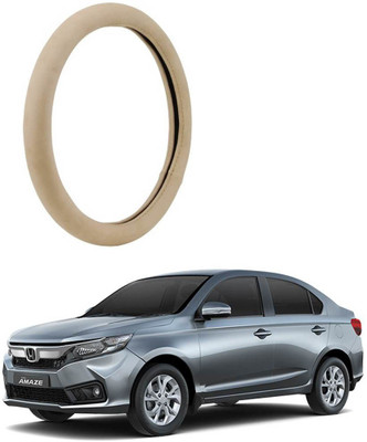 MATIES Steering Cover For Honda Amaze(Beige, Leatherite)
