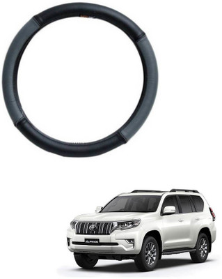 AYW Steering Cover For Toyota Land Cruiser Prado(Grey, Black, Leather)