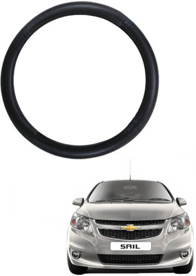 MATIES Steering Cover For Chevrolet Sail(Black, Leatherite)