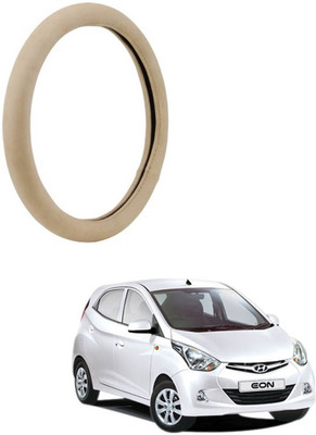 MATIES Steering Cover For Hyundai Eon(Beige, Leatherite)