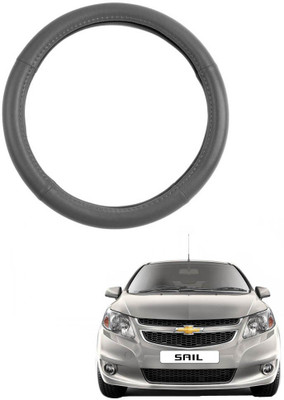 AYW Steering Cover For Chevrolet Sail(Grey, Leather)