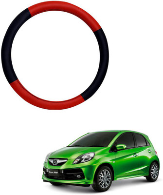 AYW Steering Cover For Honda Brio(Red, Black, Leather)